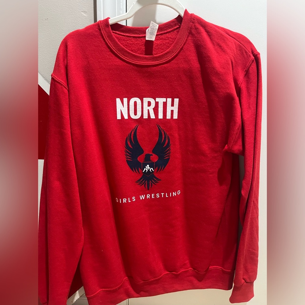 Vintage High School Girls Wrestling Crew Neck